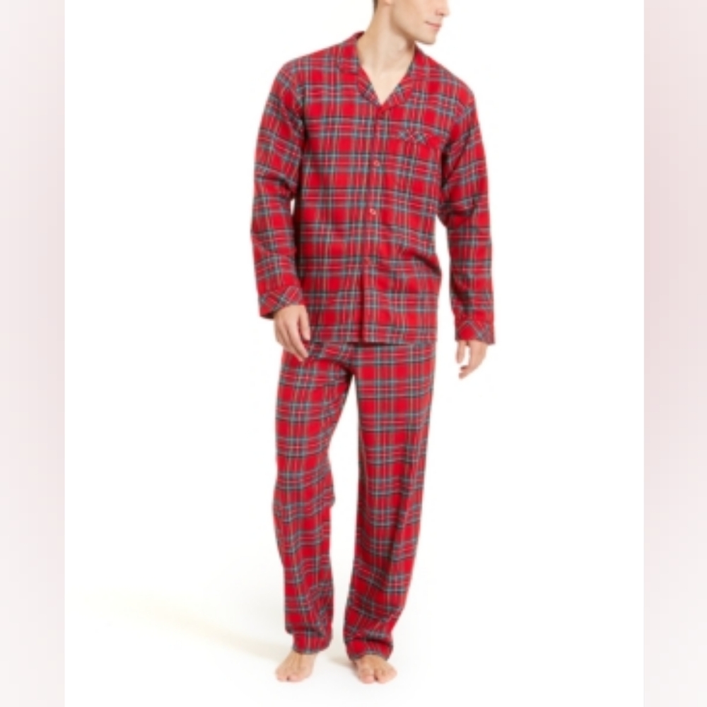 Family Pajamas Men's Red Set